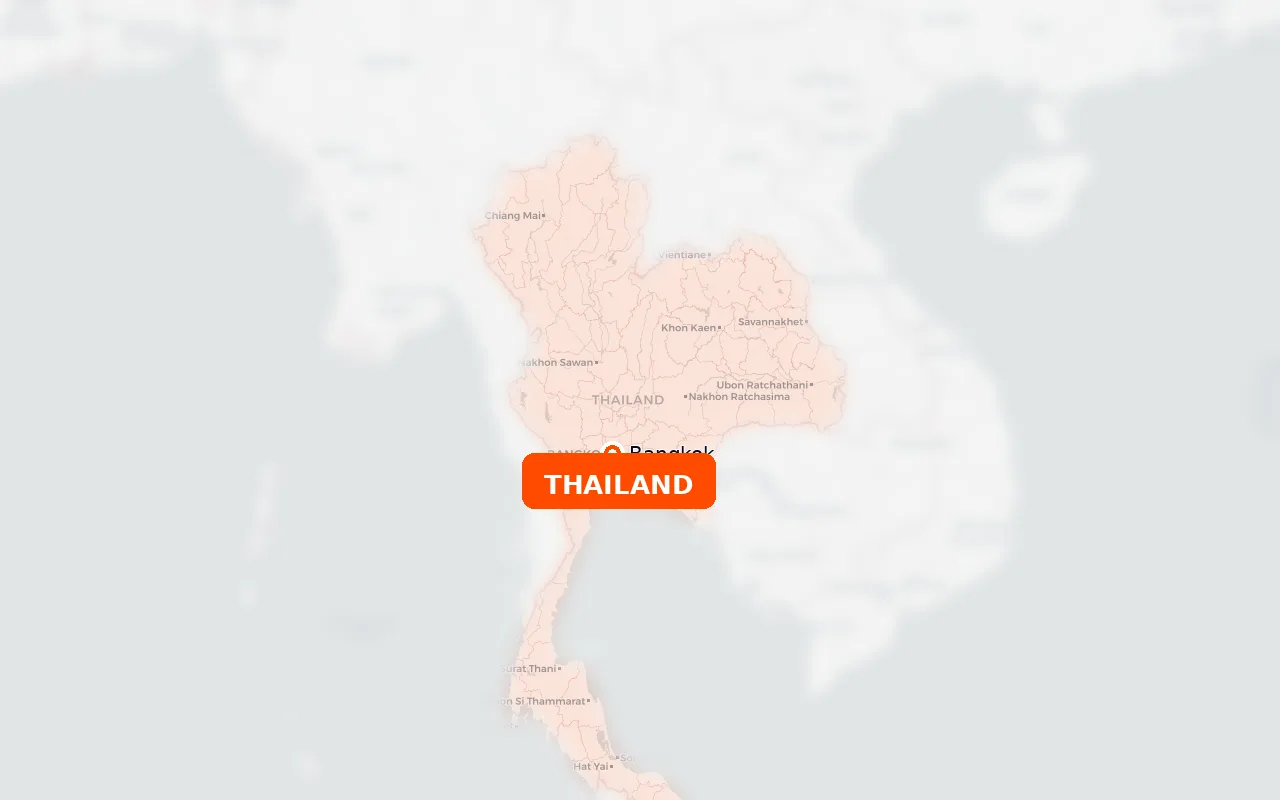 Mapa das localizações da VEGER Electronics (Thailand), Tailândia