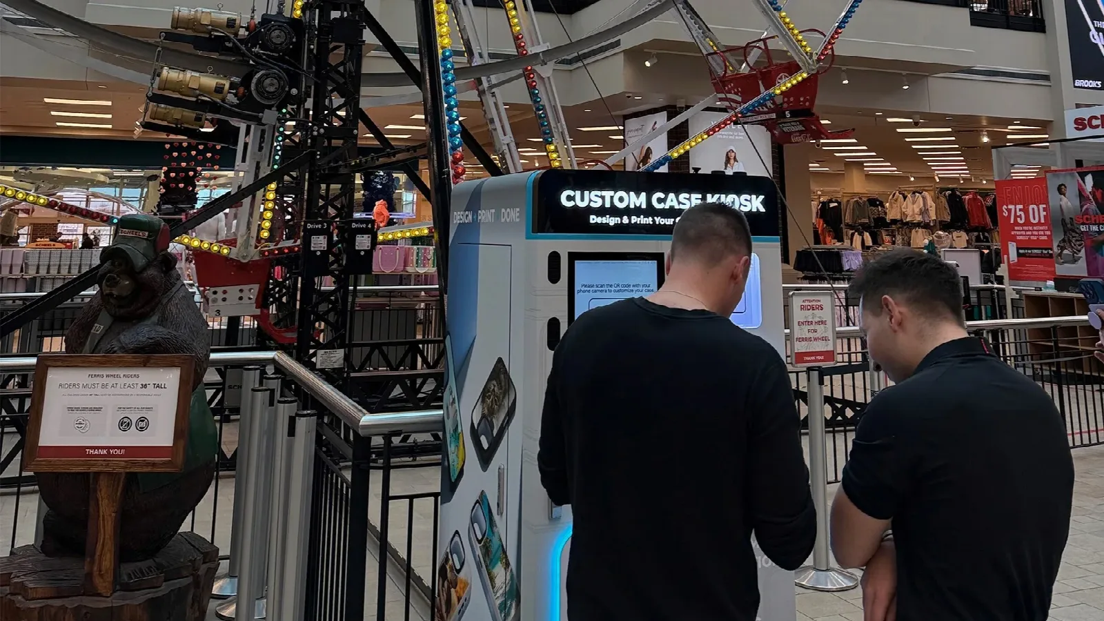 Caso de cliente GOBEAR: Custom Case Kiosk · Balaji Brands — EUA
