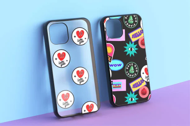 showcase van op maat gemaakte telefoonhoesjes