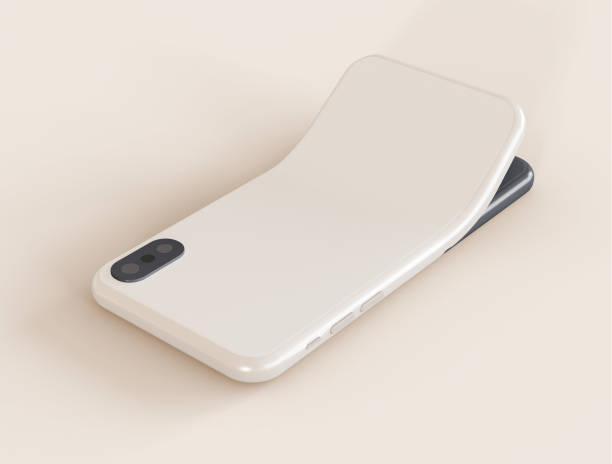 Productdisplay van transparant, mat telefoonhoesje