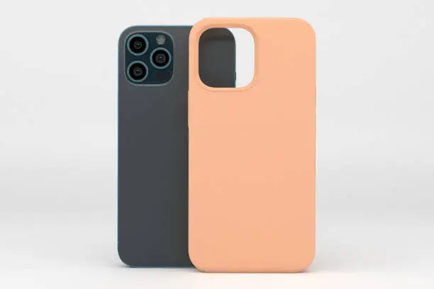 iPhone 12-telefoonhoes met witte achtergrond